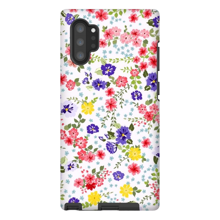 Galaxy Note 10 plus StrongFit Simple Cute Pattern in Small-Scale Flowers by ArtsCase