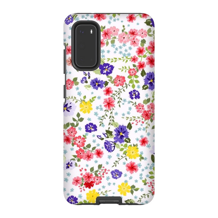Galaxy S20 StrongFit Simple Cute Pattern in Small-Scale Flowers by ArtsCase