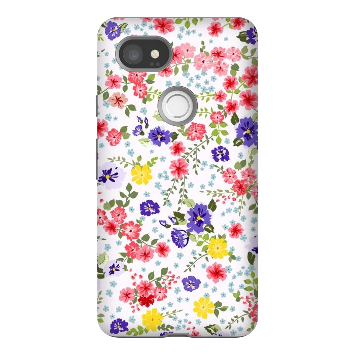 Pixel 2XL StrongFit Simple Cute Pattern in Small-Scale Flowers by ArtsCase