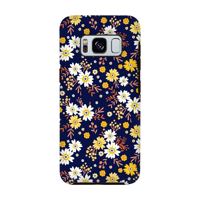 Galaxy S8 StrongFit Small Multicoloured Flowers by ArtsCase