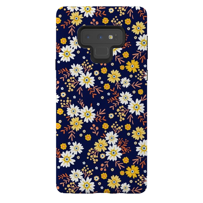 Galaxy Note 9 StrongFit Small Multicoloured Flowers by ArtsCase