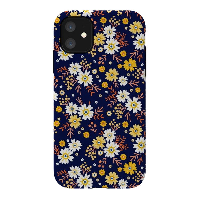 iPhone 11 StrongFit Small Multicoloured Flowers by ArtsCase
