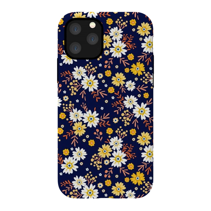 iPhone 11 Pro StrongFit Small Multicoloured Flowers by ArtsCase