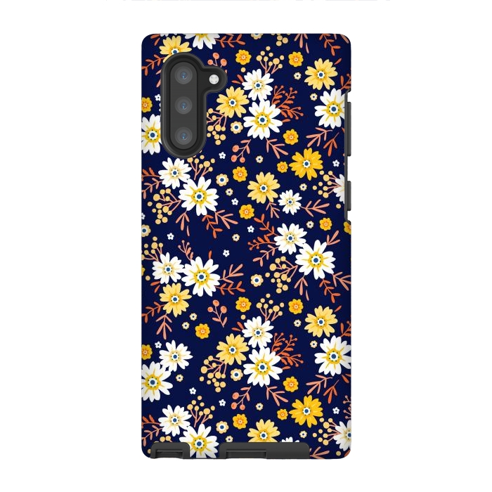 Galaxy Note 10 StrongFit Small Multicoloured Flowers by ArtsCase