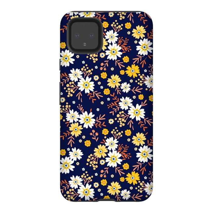 Pixel 4XL StrongFit Small Multicoloured Flowers by ArtsCase
