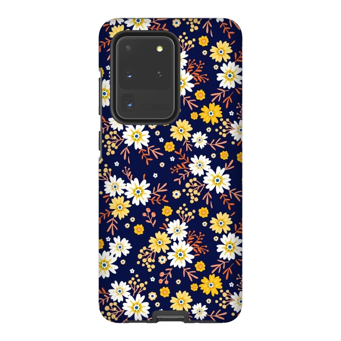 Galaxy S20 Ultra StrongFit Small Multicoloured Flowers by ArtsCase