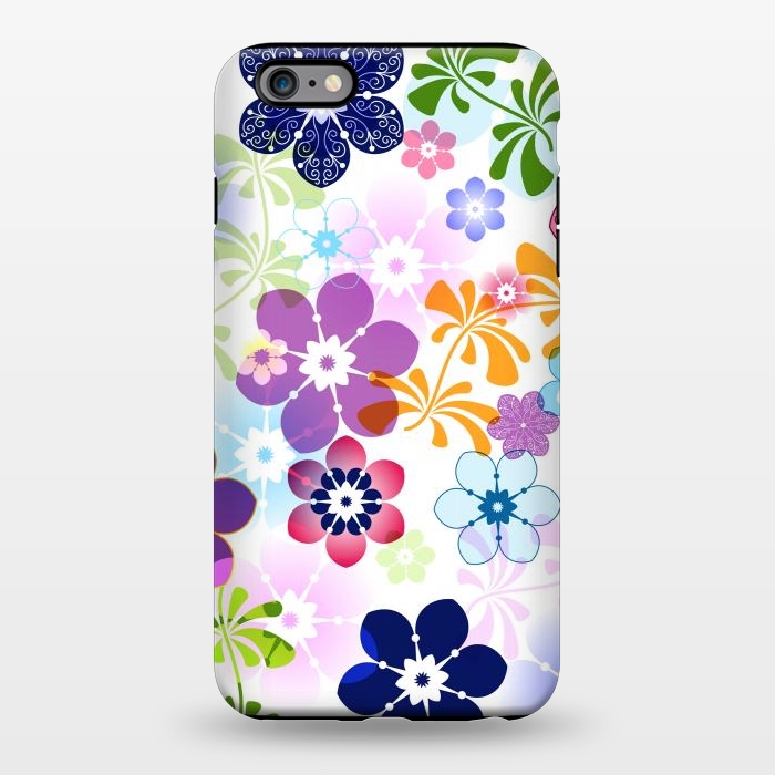 iPhone 6/6s plus StrongFit Spring Colorful Seamless Floral Pattern with Transparent Flowers I by ArtsCase