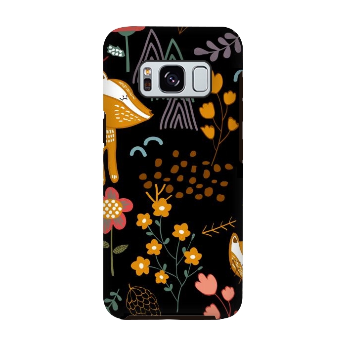 Galaxy S8 StrongFit Summer Forest Seamless Pattern Background by ArtsCase