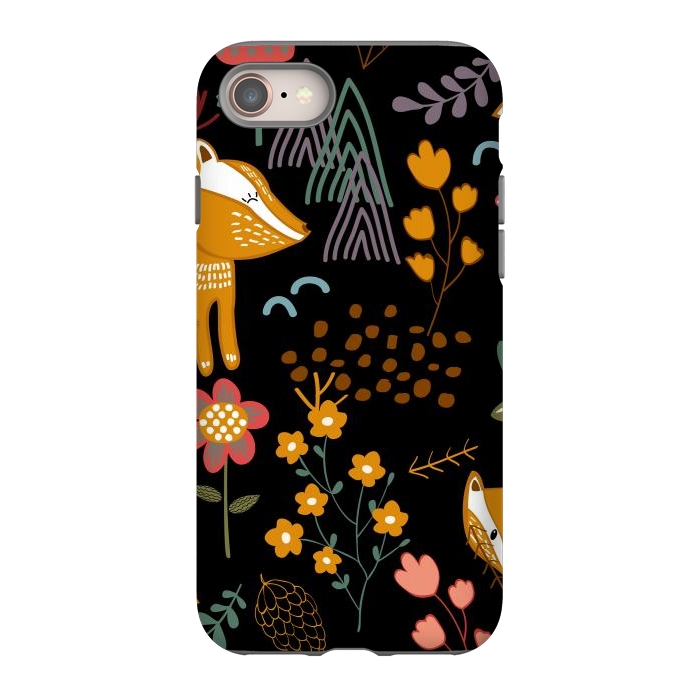 iPhone 8 StrongFit Summer Forest Seamless Pattern Background by ArtsCase