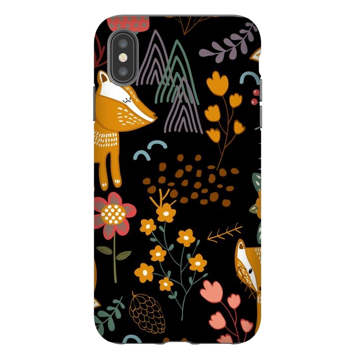 iPhone Xs Max StrongFit Summer Forest Seamless Pattern Background by ArtsCase