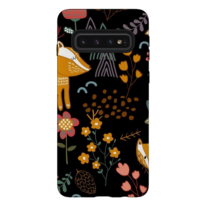 Galaxy S10 StrongFit Summer Forest Seamless Pattern Background by ArtsCase