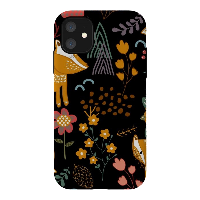 iPhone 11 StrongFit Summer Forest Seamless Pattern Background by ArtsCase
