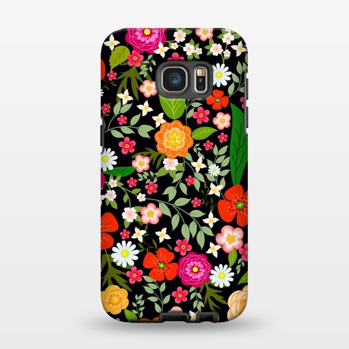 Galaxy S7 EDGE StrongFit Summer Meadow Seamless Pattern by ArtsCase