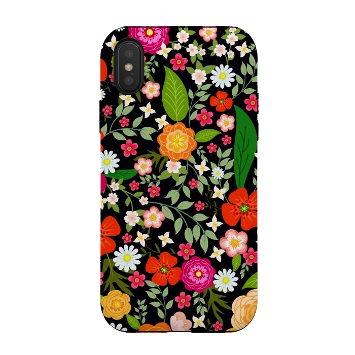 iPhone Xs / X StrongFit Summer Meadow Seamless Pattern by ArtsCase
