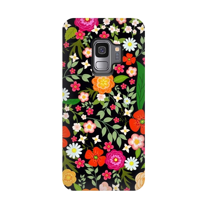 Galaxy S9 StrongFit Summer Meadow Seamless Pattern by ArtsCase