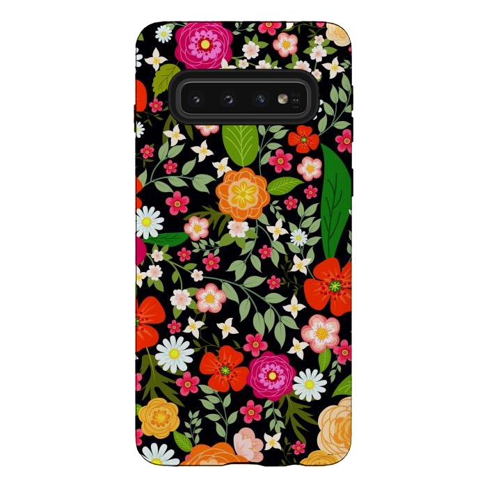 Galaxy S10 StrongFit Summer Meadow Seamless Pattern by ArtsCase