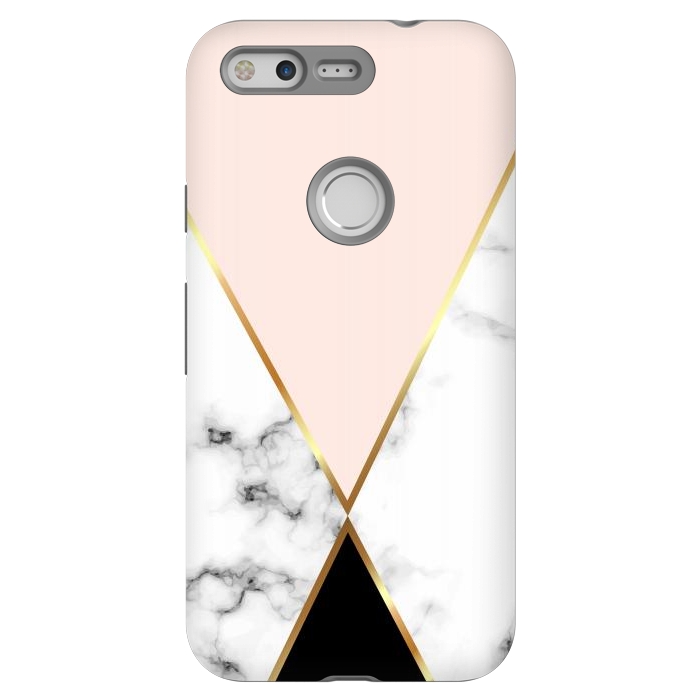 Pixel StrongFit Vector Marble Geometric Background with Black and Gold Triangles by ArtsCase