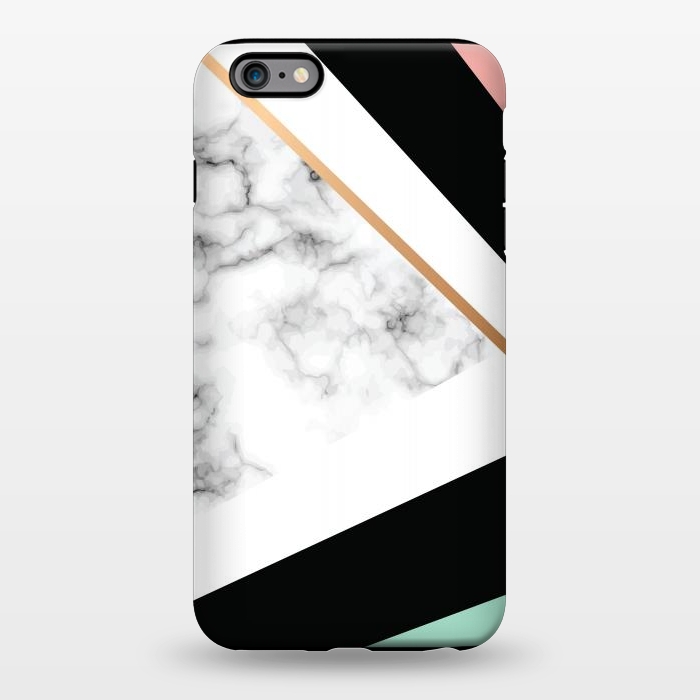 iPhone 6/6s plus StrongFit Vector Marble Texture Design with Golden Geometric Lines by ArtsCase