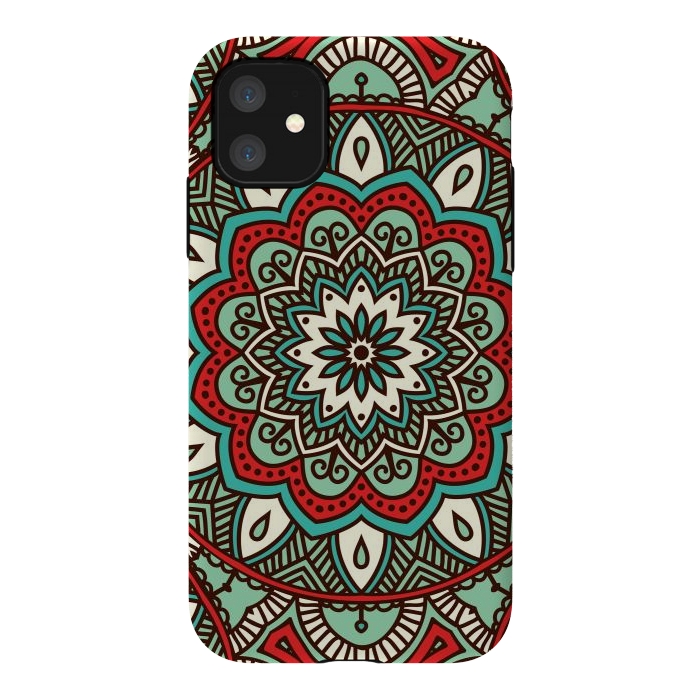 iPhone 11 StrongFit Vintage Decorative Elements  with Mandalas by ArtsCase