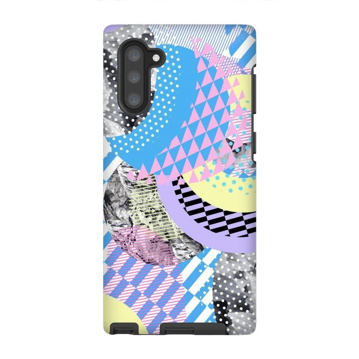 Galaxy Note 10 StrongFit Multicoloured playful pop-art collage by Oana 