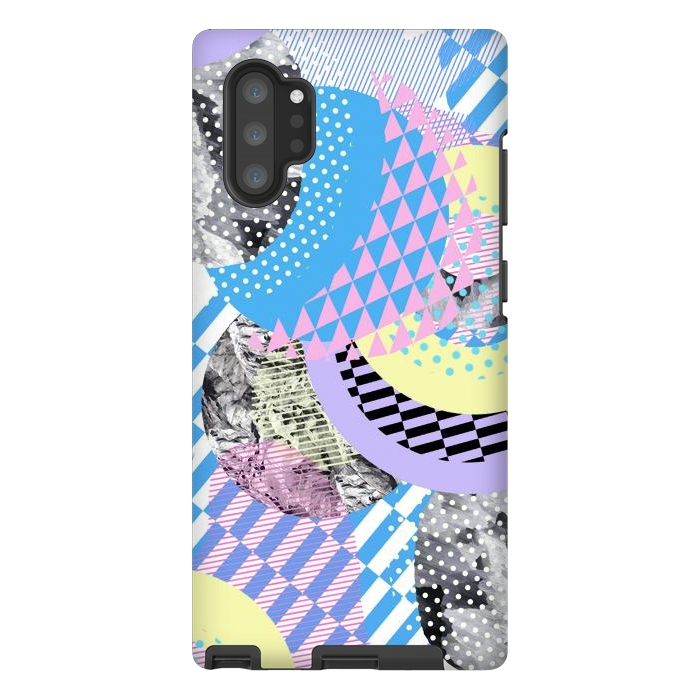 Galaxy Note 10 plus StrongFit Multicoloured playful pop-art collage by Oana 