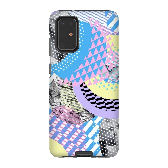 Galaxy S20 Plus StrongFit Multicoloured playful pop-art collage by Oana 