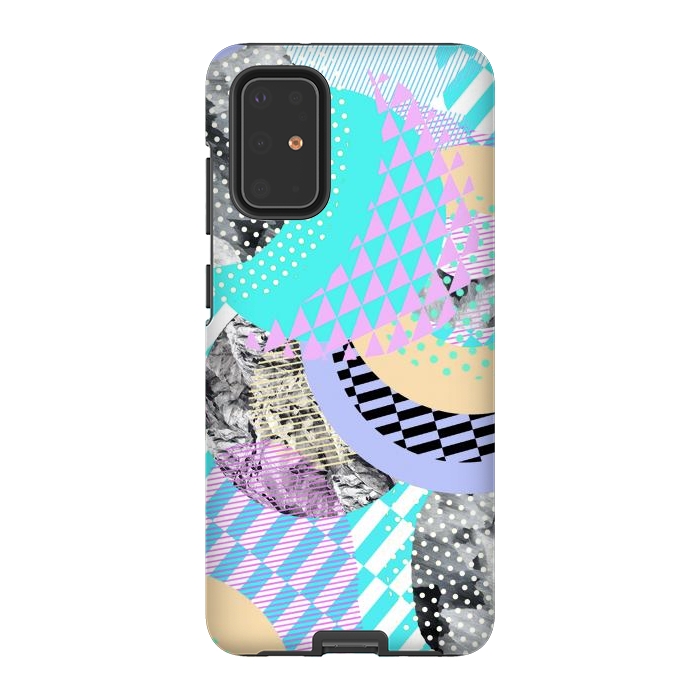 Galaxy S20 Plus StrongFit Colorful graphic pop-art collage by Oana 