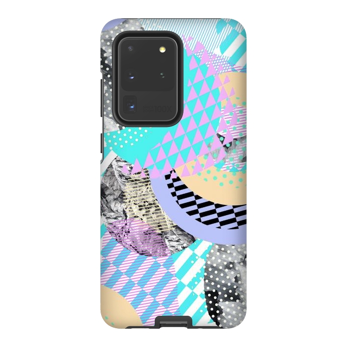Galaxy S20 Ultra StrongFit Colorful graphic pop-art collage by Oana 