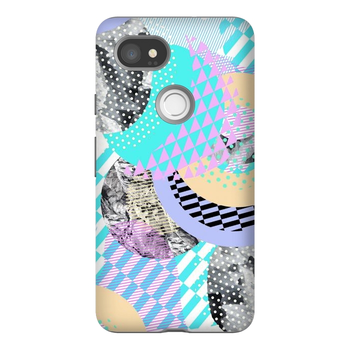 Pixel 2XL StrongFit Colorful graphic pop-art collage by Oana 