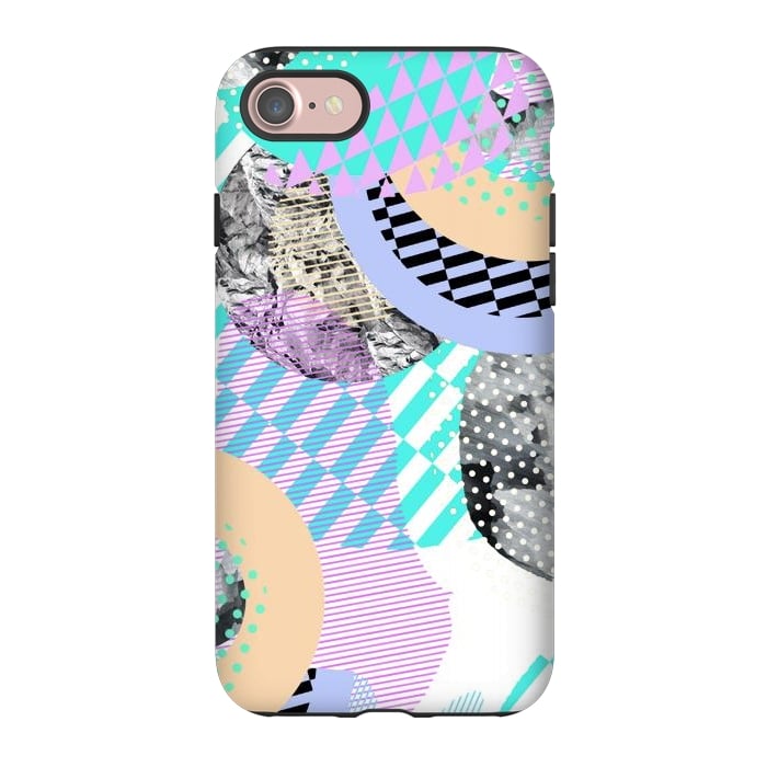 iPhone 7 StrongFit Colorful graphic pop-art collage by Oana 