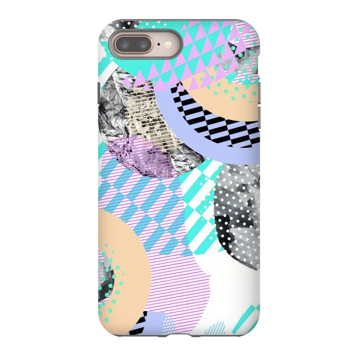 iPhone 7 plus StrongFit Colorful graphic pop-art collage by Oana 