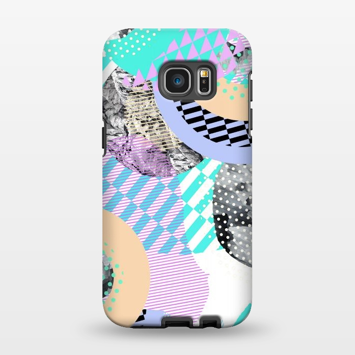 Galaxy S7 EDGE StrongFit Colorful graphic pop-art collage by Oana 
