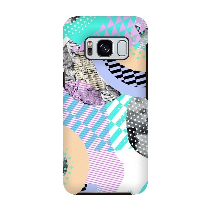 Galaxy S8 StrongFit Colorful graphic pop-art collage by Oana 