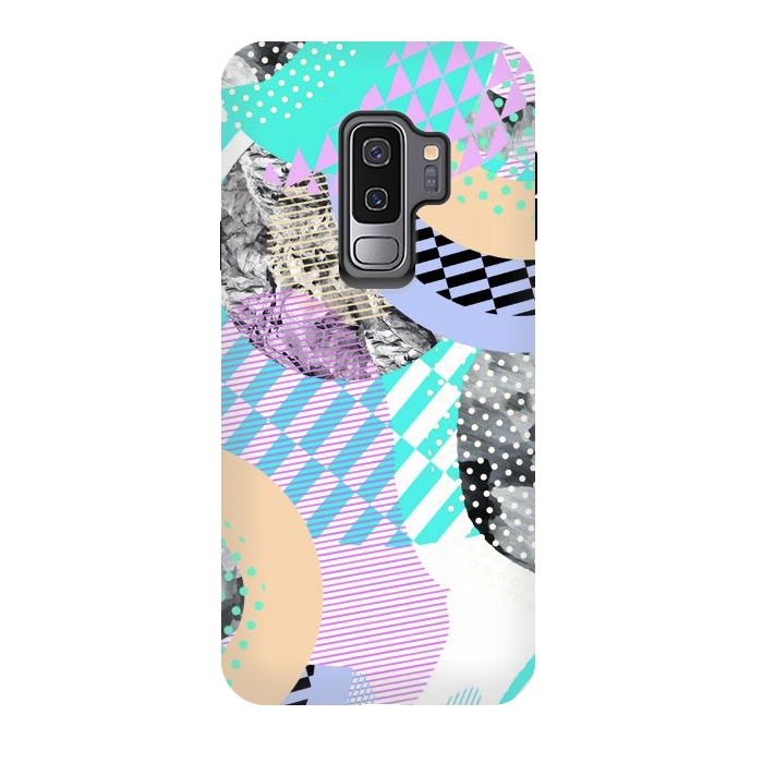 Galaxy S9 plus StrongFit Colorful graphic pop-art collage by Oana 