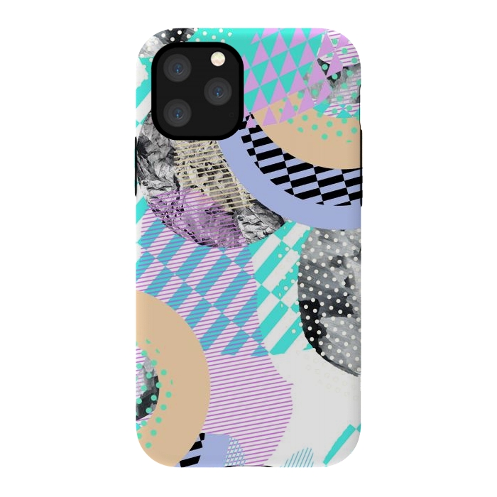 iPhone 11 Pro StrongFit Colorful graphic pop-art collage by Oana 