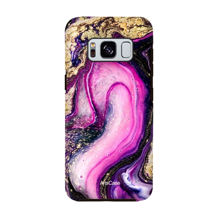 Galaxy S8 StrongFit Violet Marble Design Pattern by ArtsCase
