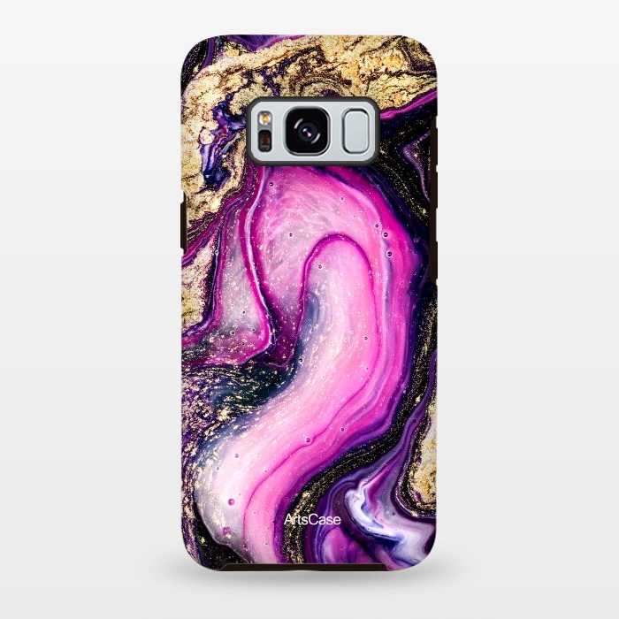 Galaxy S8 plus StrongFit Violet Marble Design Pattern by ArtsCase
