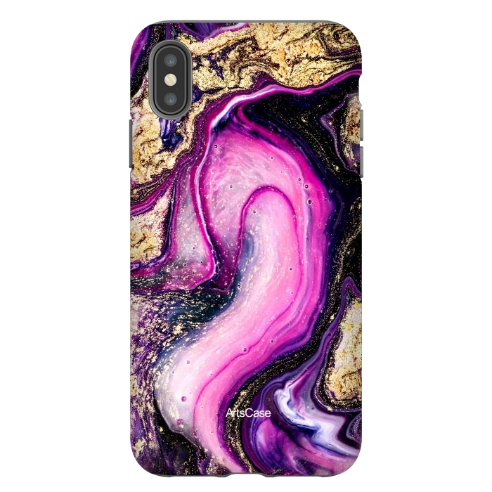 iPhone Xs Max StrongFit Violet Marble Design Pattern by ArtsCase