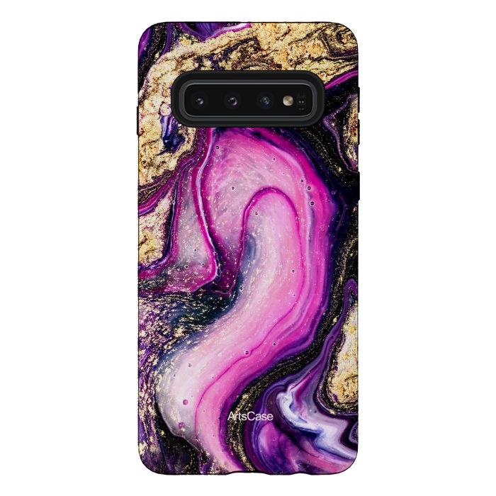 Galaxy S10 StrongFit Violet Marble Design Pattern by ArtsCase