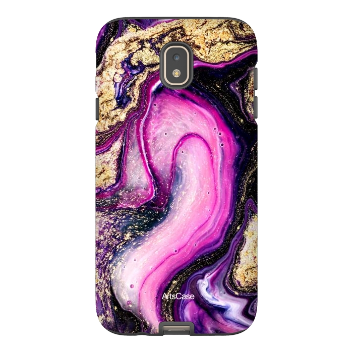 Galaxy J7 StrongFit Violet Marble Design Pattern by ArtsCase