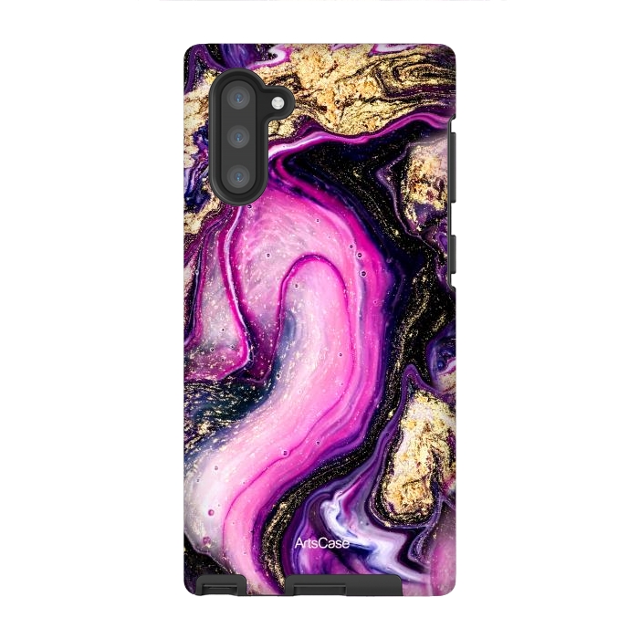 Galaxy Note 10 StrongFit Violet Marble Design Pattern by ArtsCase