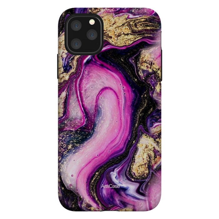 iPhone 11 Pro Max StrongFit Violet Marble Design Pattern by ArtsCase
