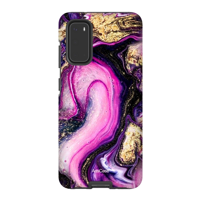 Galaxy S20 StrongFit Violet Marble Design Pattern by ArtsCase