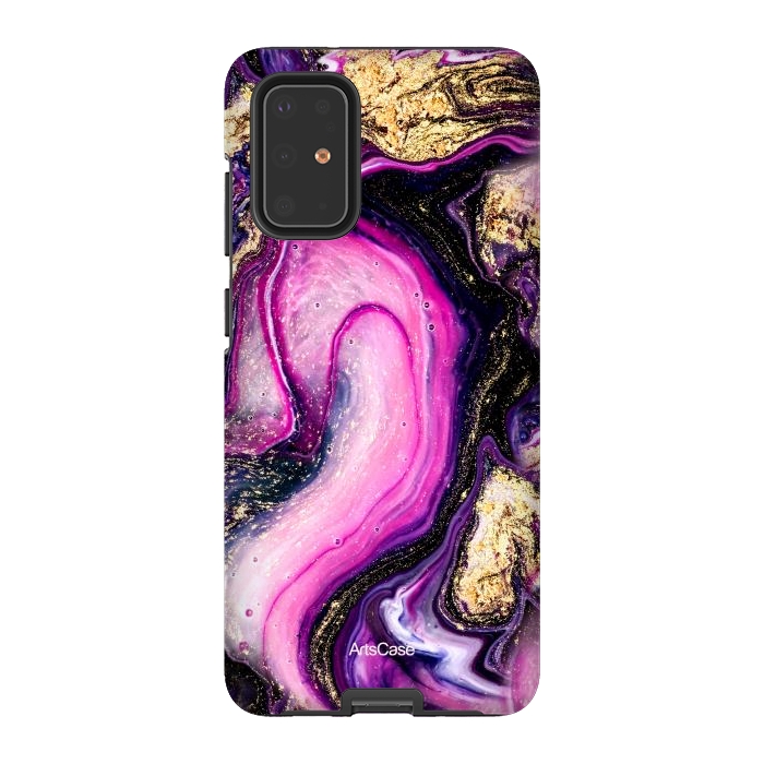 Galaxy S20 Plus StrongFit Violet Marble Design Pattern by ArtsCase