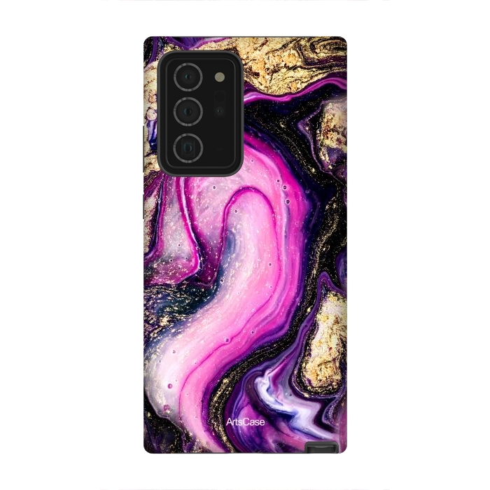 Galaxy Note 20 Ultra StrongFit Violet Marble Design Pattern by ArtsCase