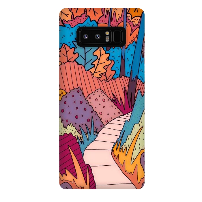Galaxy Note 8 StrongFit An autumn path by Steve Wade (Swade)