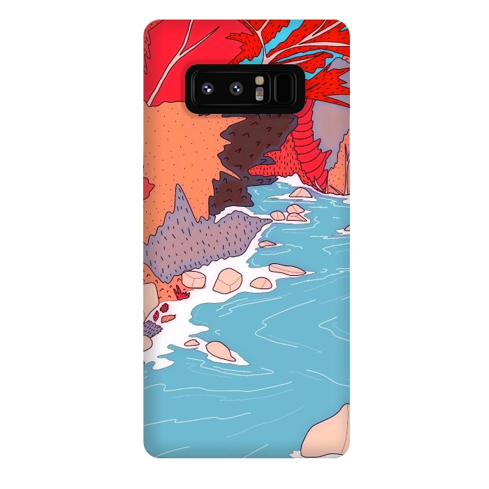 Galaxy Note 8 StrongFit An autumn river stream by Steve Wade (Swade)