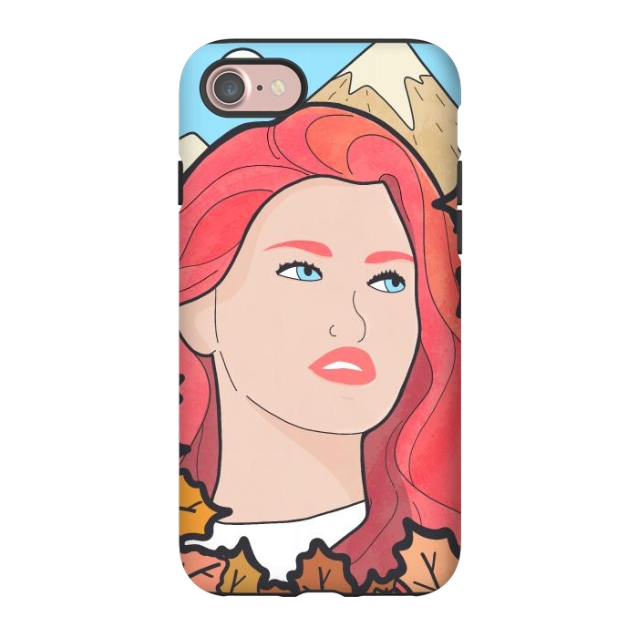iPhone 7 StrongFit The autumn girl by Steve Wade (Swade)