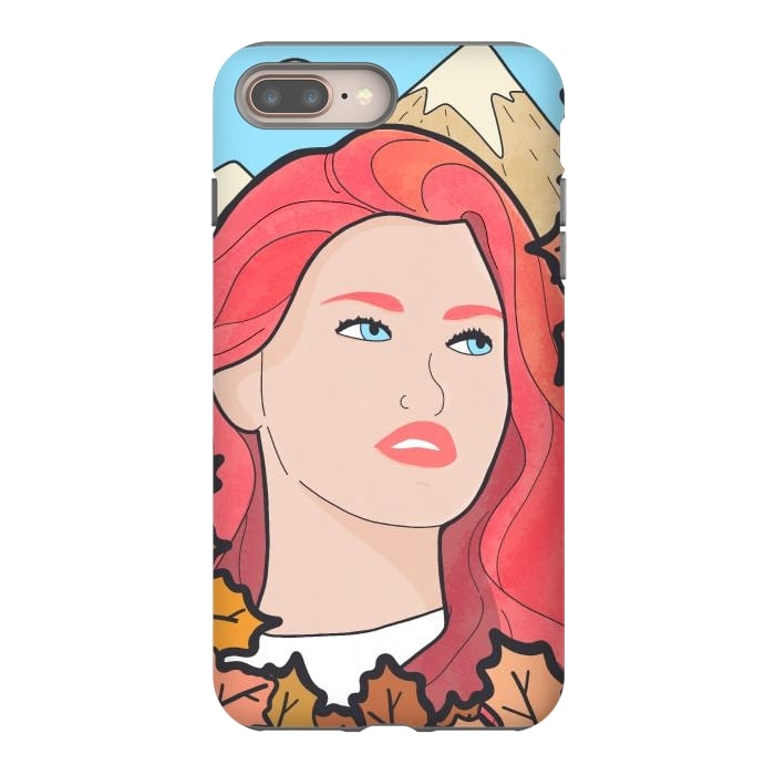iPhone 7 plus StrongFit The autumn girl by Steve Wade (Swade)