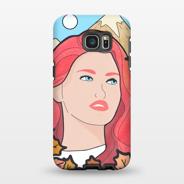 Galaxy S7 EDGE StrongFit The autumn girl by Steve Wade (Swade)